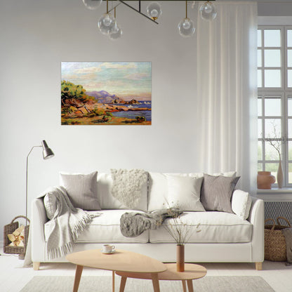 La Pointe du Lou Gaou - 1911 - Armand Guillaumin Brushed Aluminum Print - 70x100 cm / 28x40 inches | Armand Guillaumin Aluminum Print | Armand Guillaumin Prints