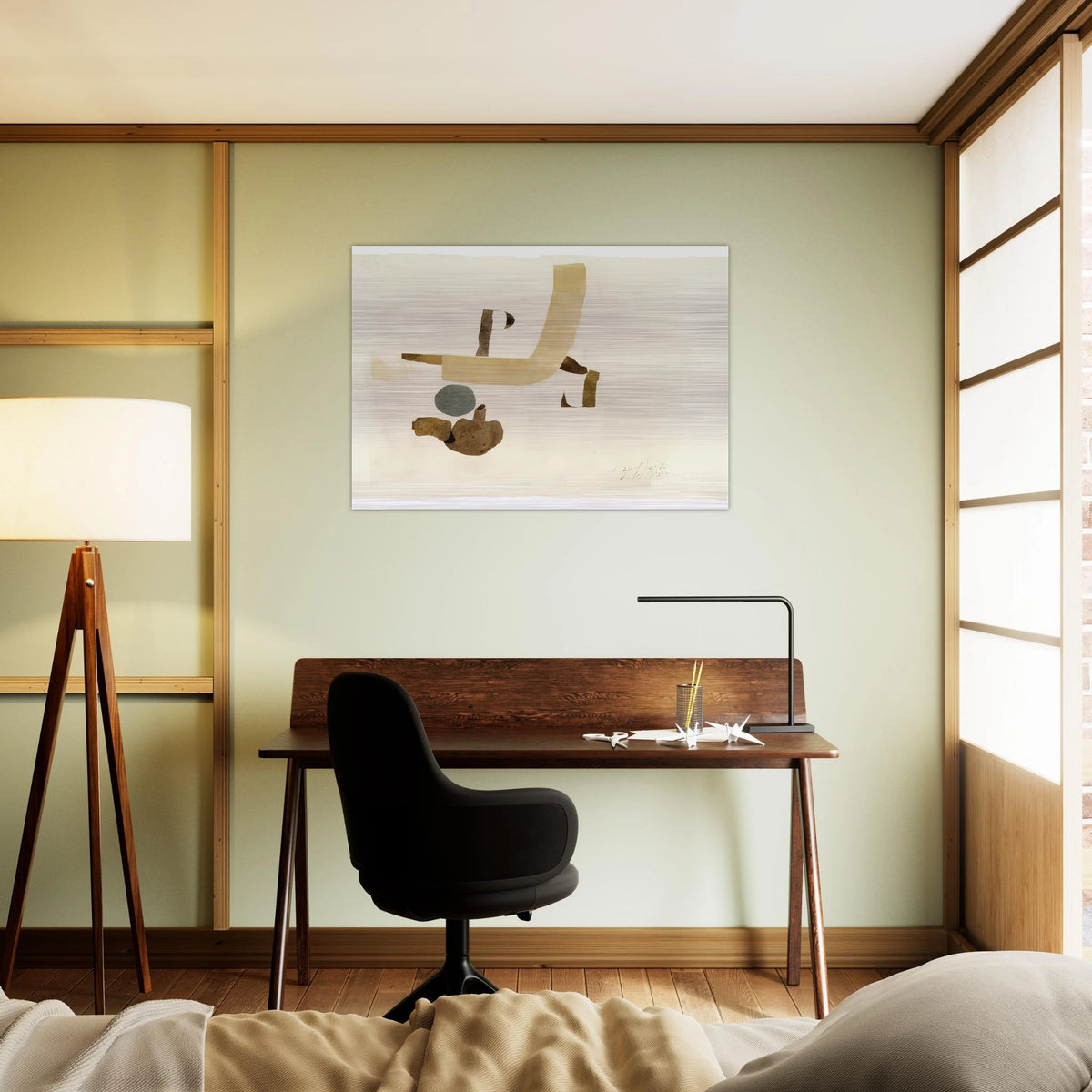 29.5.64 - 1964 - Julius Bissier Brushed Aluminum Print - 70x100 cm / 28x40 inches | Julius Bissier Aluminum Print | Julius Bissier Prints