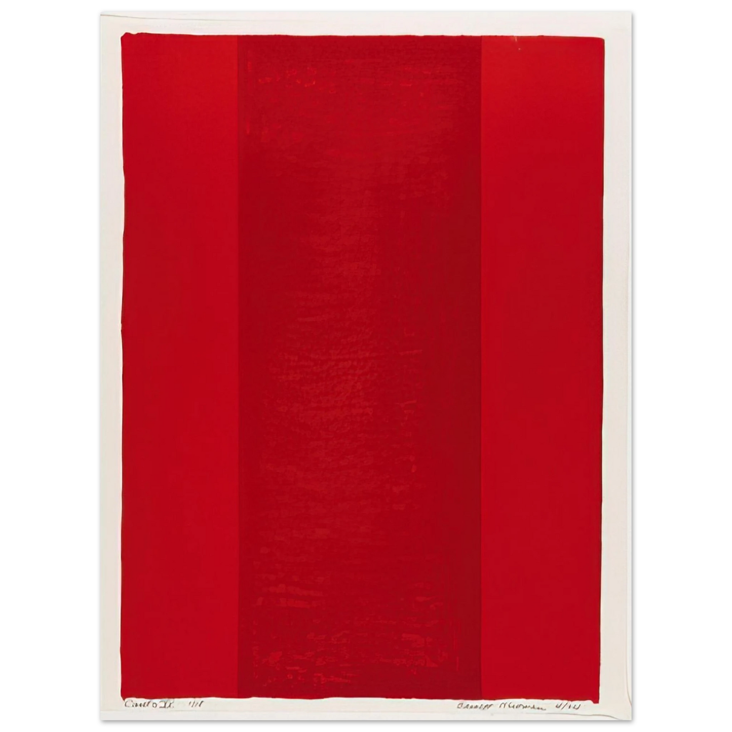 Barnett Newman - Canto XV  75x100 cm / 30x40inches Fine Art Poster