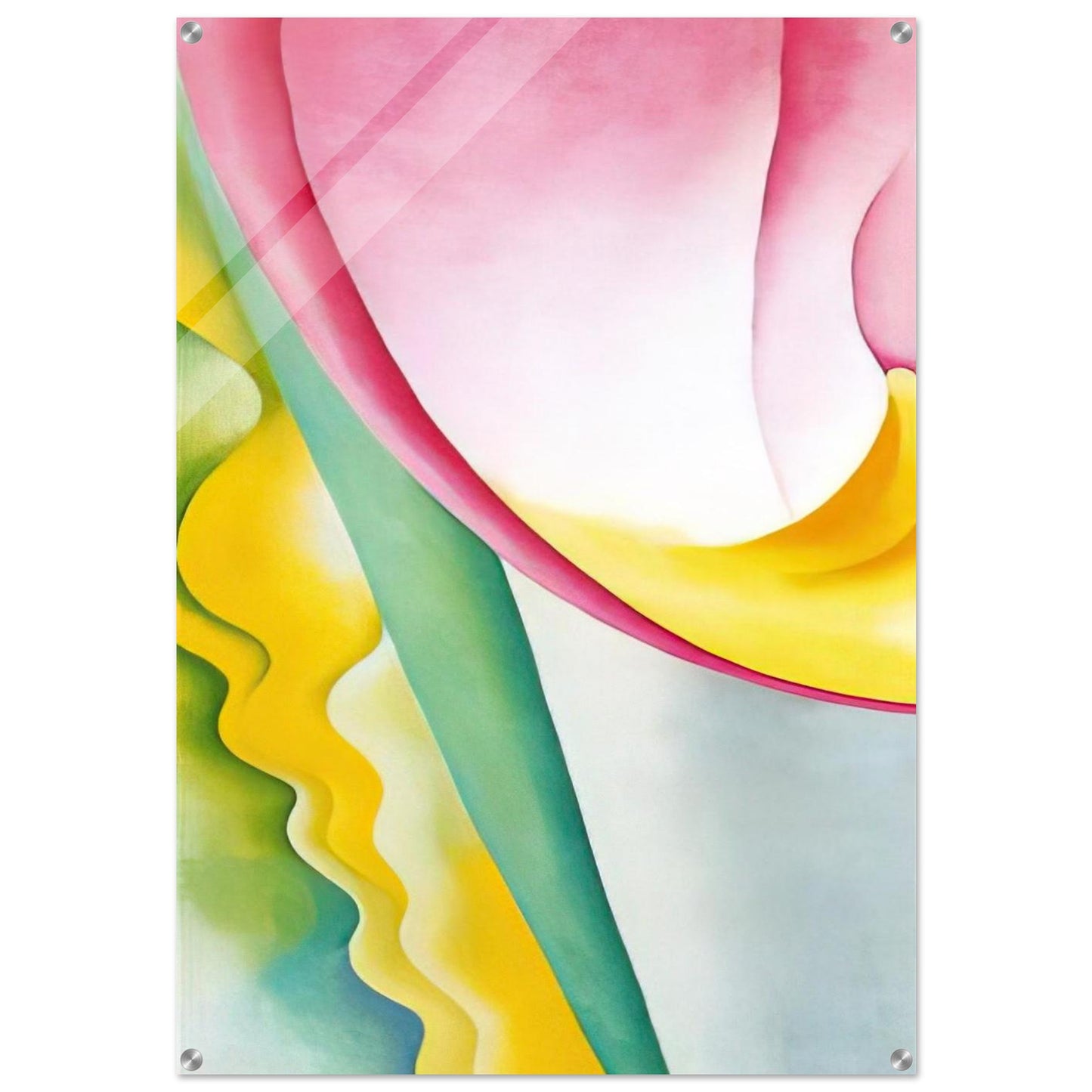 Abstraction No. 77  Tulip  - Georgia O'Keeffe Acrylic Print - 70x100 cm / 28x40″ inches | Georgia O'Keeffe Wall Art | Georgia O'Keeffe Prints