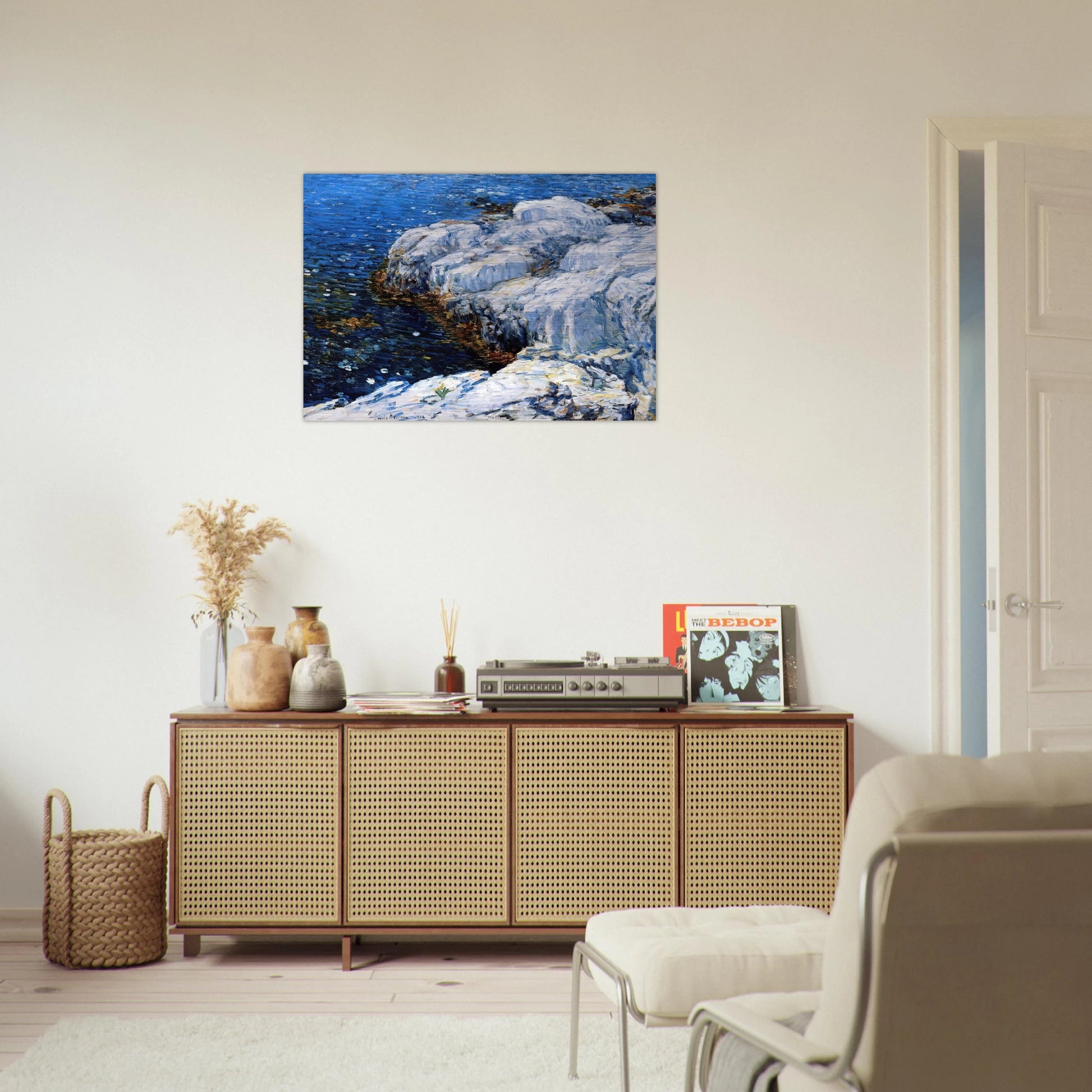 Jelly Fish - Childe Hassam Brushed Aluminum Print - 70x100 cm / 28x40 inches | Childe Hassam Aluminum Print | Childe Hassam Prints