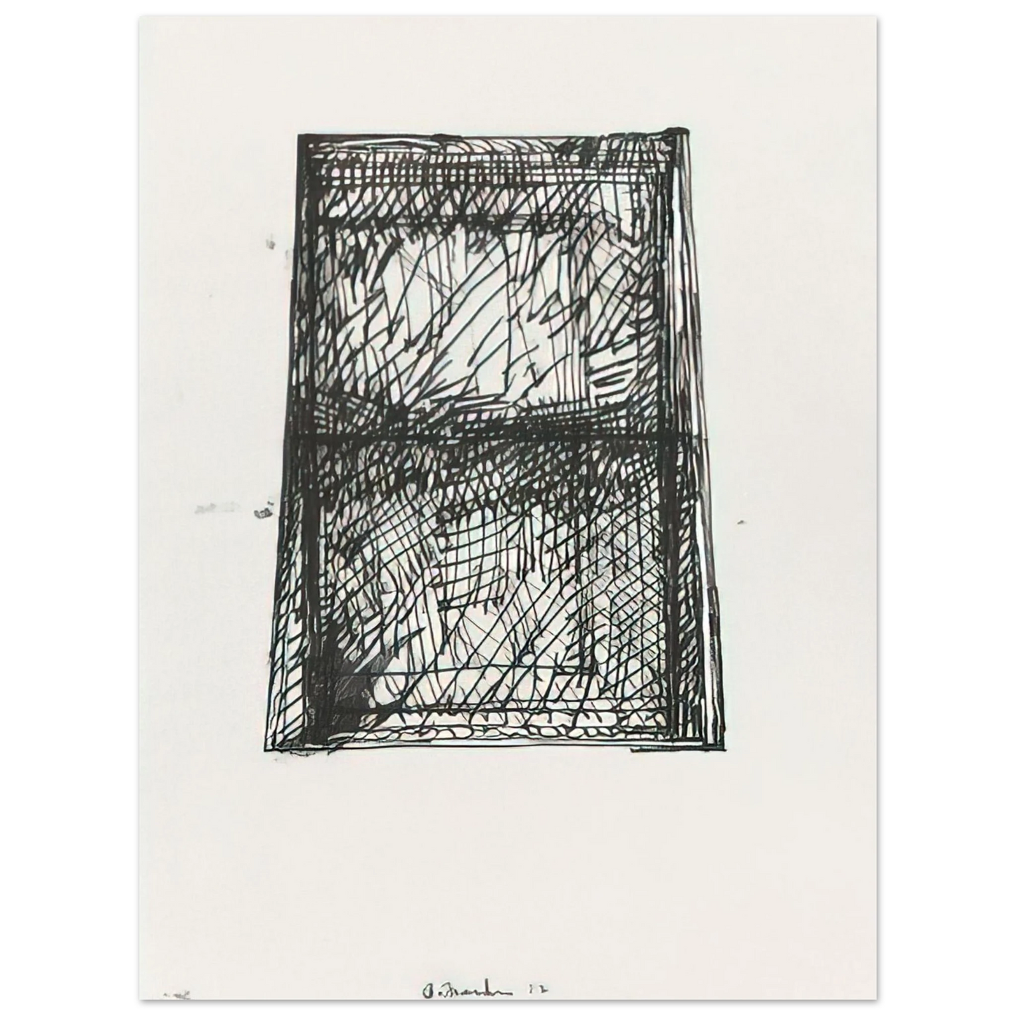 Brice Marden - Suicide Notes - 1972  75x100 cm / 30x40inches Fine Art Poster