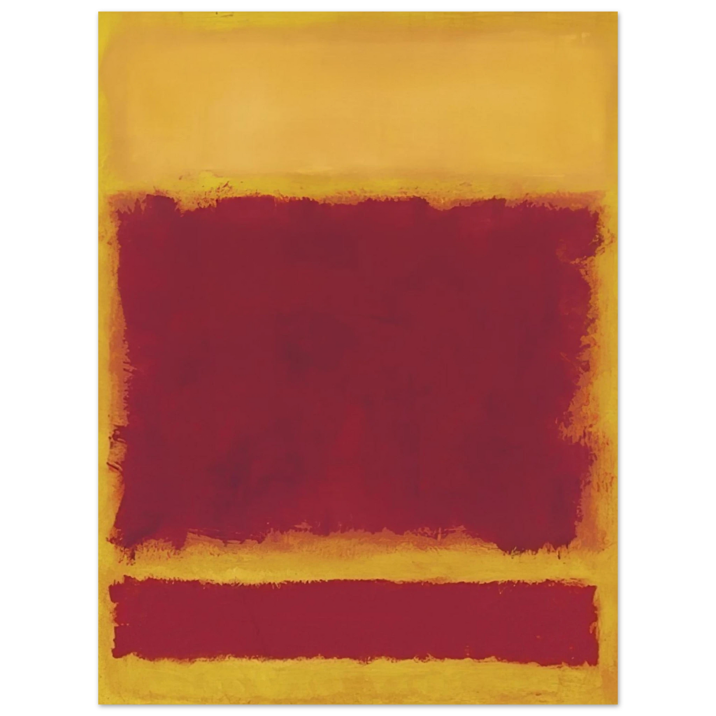 Mark Rothko - Composition - 1958 Wall Art - 21x29.7 cm / 8x12" - Fine Art Poster-canvas - -