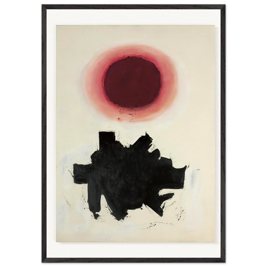 Cool Blast - 1960 - Adolph Gottlieb 70x100 cm / 28x40 inches Framed Art Print – Black Wooden Frame