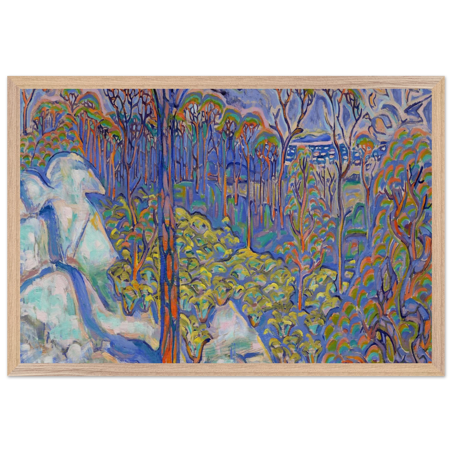 Walter Inglis Anderson - Walter Anderson Wall art - 50x70 cm / 20x28 inches - Premium Wooden Framed Poster With Fine Art Paper-canvas - White frame
