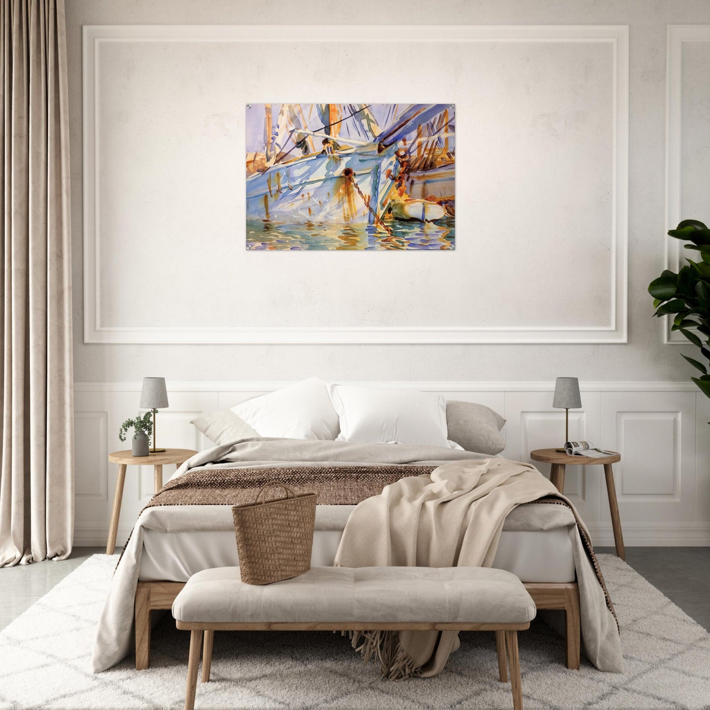In a Levantine Port - John Singer Sargent Acrylic Print - 70x100 cm / 28x40″ inches