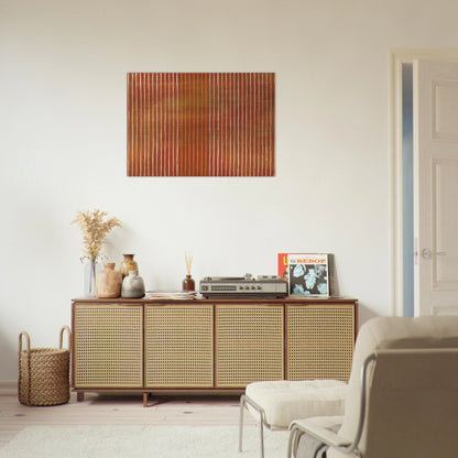 Pumpkin - 1959 - Gene Davis Brushed Aluminum Print - 70x100 cm / 28x40 inches | Gene Davis Aluminum Print | Gene Davis Prints