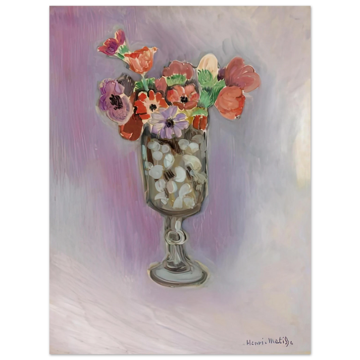 Henri Matisse - BOUQUET OF ANEMONES 1918  75x100 cm / 30x40inches Fine Art Poster