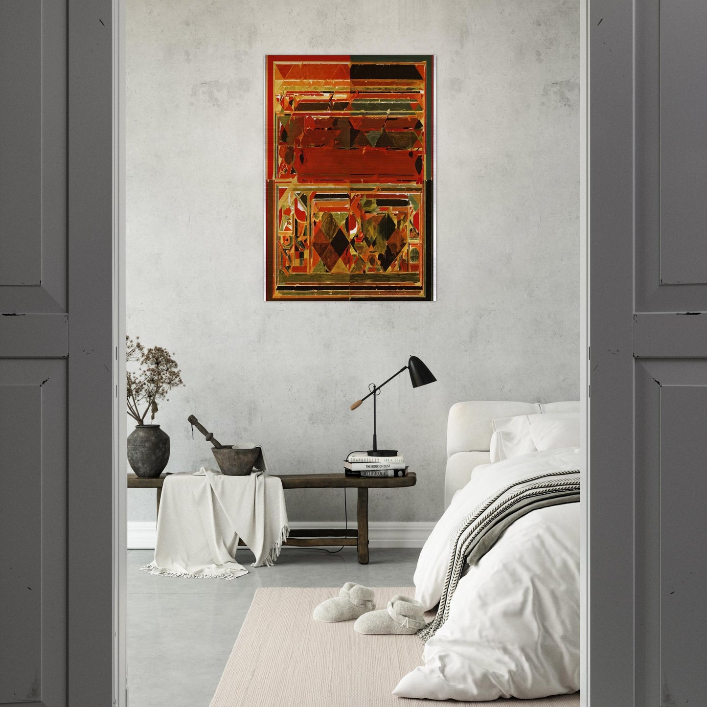 Saurashtra - 1983 - S. H. Raza Brushed Aluminum Print - 70x100 cm / 28x40 inches | S. H. Raza Aluminum Print | S. H. Raza Prints
