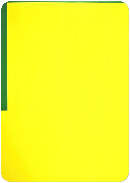 More yellow, less green - 1989 By Carmen Herrera Pack of 10 Post Cards | Carmen Herrera Post Cards | A6 (10.5 x 14.8 cm) - 4.1 x 5.8 inches