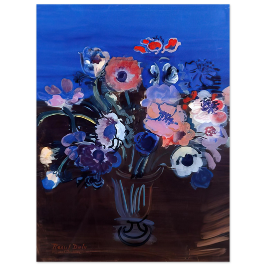 Raoul Dufy - ANEMONES  75x100 cm / 30x40inches Fine Art Poster
