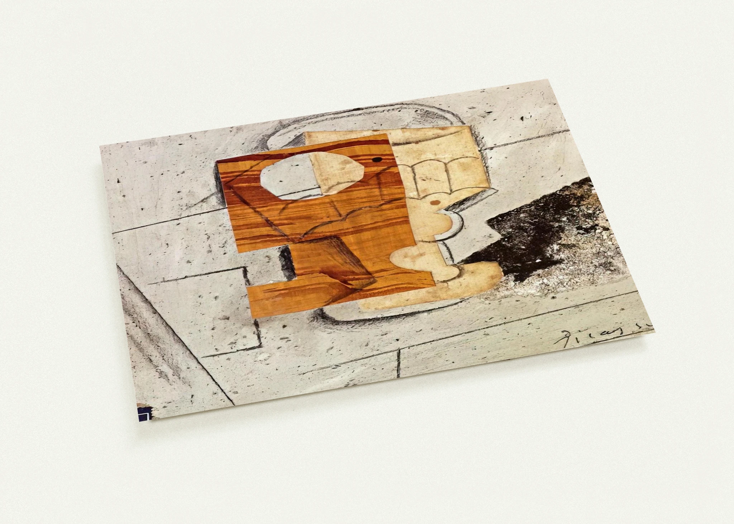 Glass on a Table - 1914 By Pablo Picasso Pack of 10 Post Cards | Pablo Picasso Post Cards | A6 (10.5 x 14.8 cm) - 4.1 x 5.8 inches