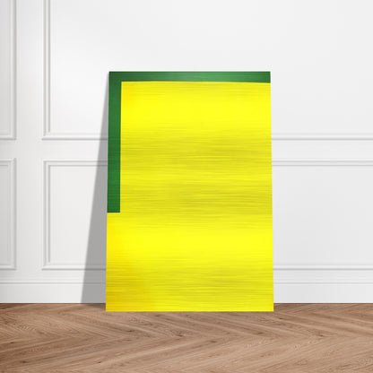 More yellow, less green - 1989 - Carmen Herrera Brushed Aluminum Print - 70x100 cm / 28x40 inches | Carmen Herrera Aluminum Print | Carmen Herrera Prints
