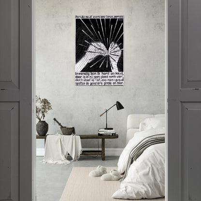 EMBLEMATA FLINT - MC Escher Brushed Aluminum Print - 70x100 cm / 28x40 inches | MC Escher Aluminum Print | MC Escher Prints