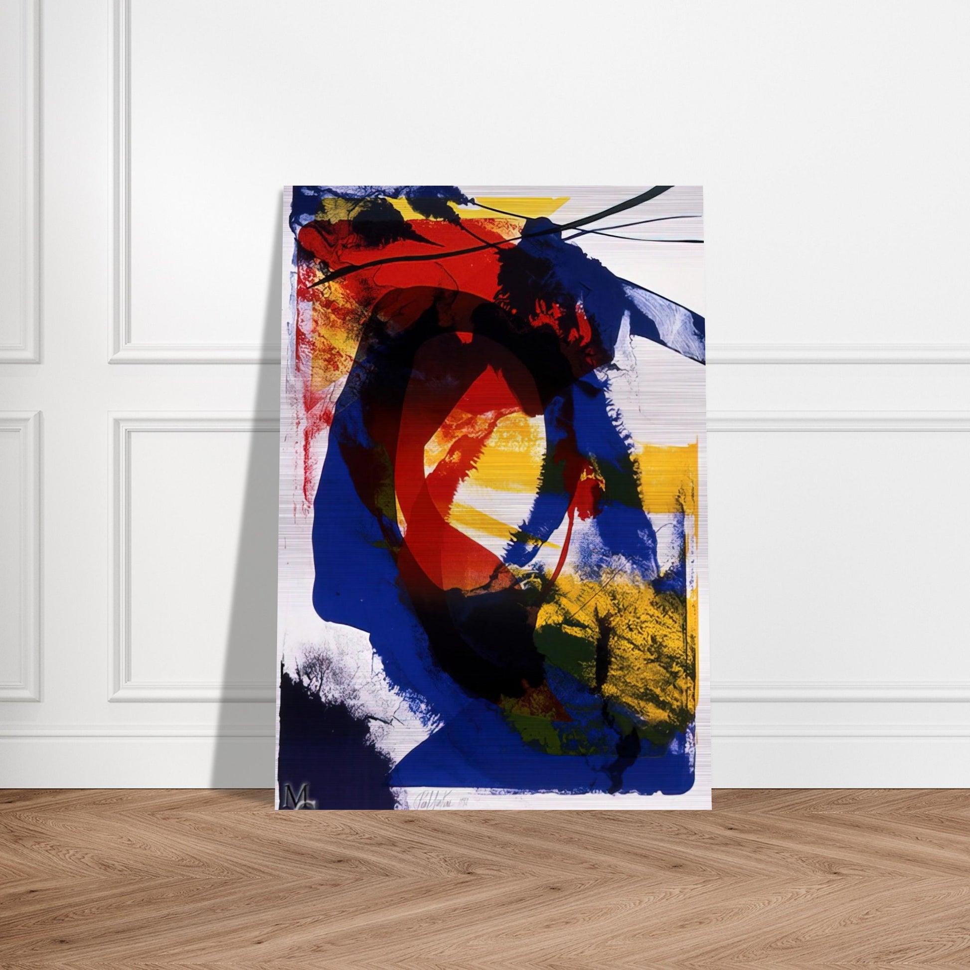Distance Finding Mozart - Paul Jenkins Brushed Aluminum Print - 70x100 cm / 28x40 inches | Paul Jenkins Aluminum Print | Paul Jenkins Prints