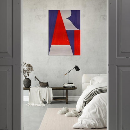 The American Art - Robert Indiana Brushed Aluminum Print - 70x100 cm / 28x40 inches | Robert Indiana Aluminum Print | Robert Indiana Prints