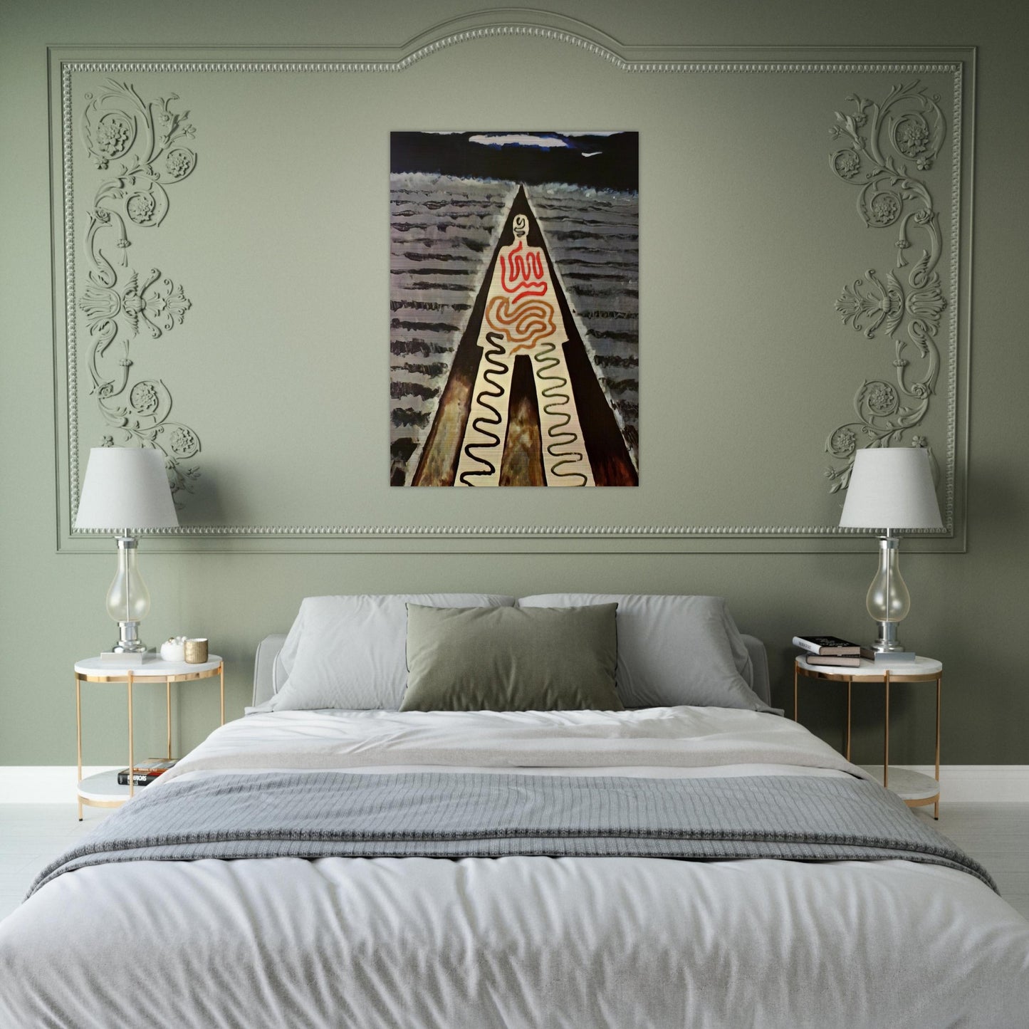 A NIGHT AT SAINT JEAN - Man Ray Brushed Aluminum Print - 70x100 cm / 28x40 inches | Man Ray Aluminum Print | Man Ray Prints