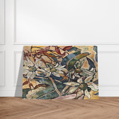 Flannel flowers and gum leaves - 1928 - Grace Cossington Smith Brushed Aluminum Print - 70x100 cm / 28x40 inches | Grace Cossington Smith Aluminum Print | Grace Cossington Smith Prints