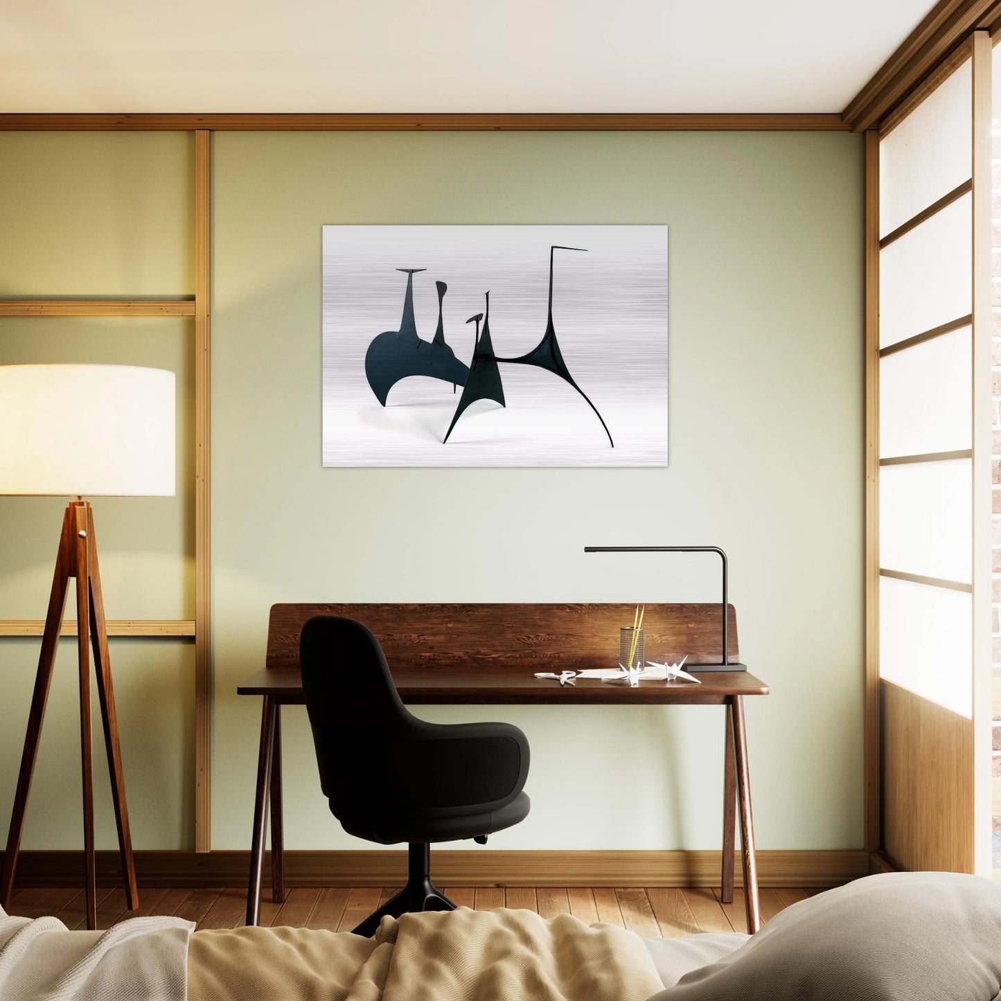 SPINY MAQUETTE 1939 - Alexander Calder Brushed Aluminum Print - 70x100 cm / 28x40 inches | Alexander Calder Aluminum Print | Alexander Calder Prints
