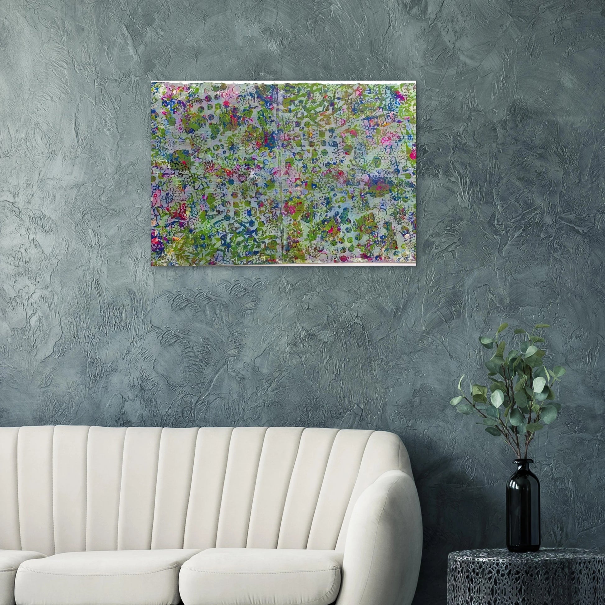 Fog In The Hollow - Sam Gilliam Brushed Aluminum Print - 70x100 cm / 28x40 inches | Sam Gilliam Aluminum Print | Sam Gilliam Prints