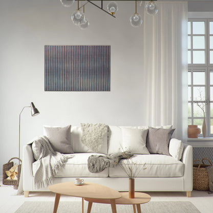 Salute - 1958 - Gene Davis Brushed Aluminum Print - 70x100 cm / 28x40 inches | Gene Davis Aluminum Print | Gene Davis Prints