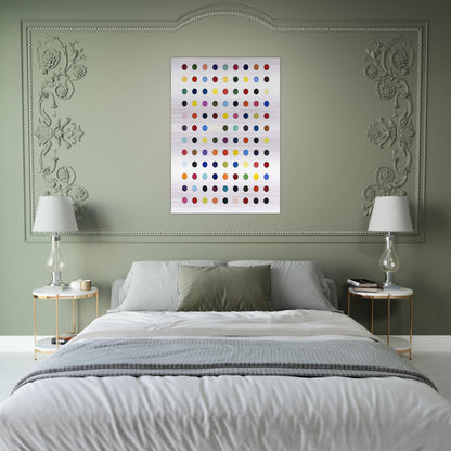 FLUMEQUINE - Damien Hirst Brushed Aluminum Print - 70x100 cm / 28x40 inches | Damien Hirst Aluminum Print | Damien Hirst Prints