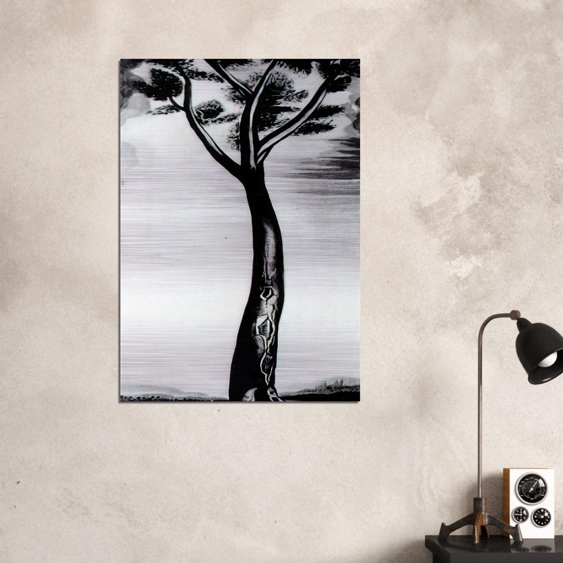 THE TREE - Salvador Dali Brushed Aluminum Print - 70x100 cm / 28x40 inches | Salvador Dali Aluminum Print | Salvador Dali Prints