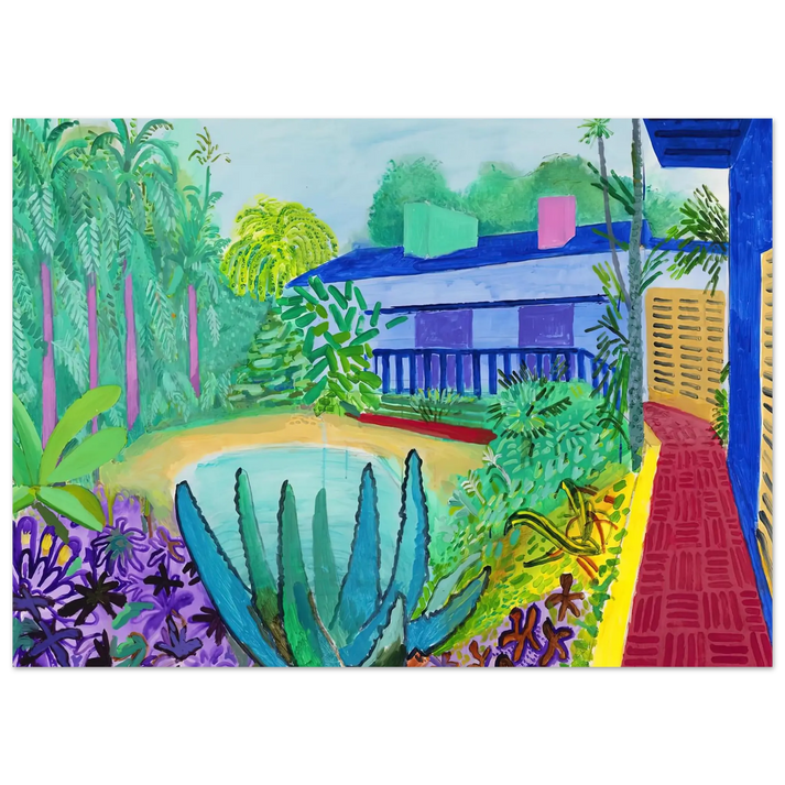 David Hockney - David Hockney Wall art - 45x60 cm / 18x24 Inches - Premium Wooden Framed Poster With Fine Art Paper - Black frame
