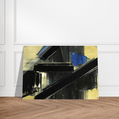 Peinture 21 Juillet 1958 - 1958 - Pierre Soulages Acrylic Print - 70x100 cm / 28x40″ inches | Pierre Soulages Wall Art | Pierre Soulages Prints