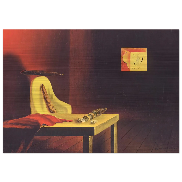 THE INVISIBLE MAN - Salvador Dali Brushed Aluminum Print - 70x100 cm / 28x40 inches | Salvador Dali Aluminum Print | Salvador Dali Prints