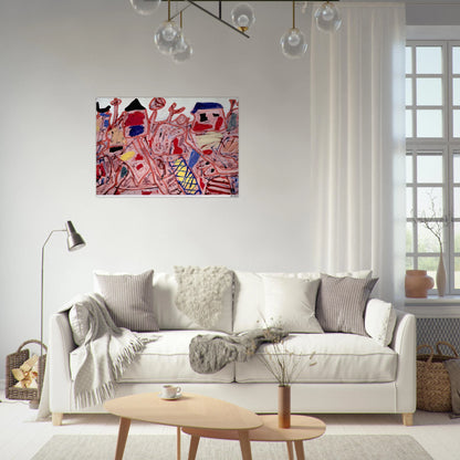 SUCCESSFUL CAMPAIGN - Jean Dubuffet Brushed Aluminum Print - 70x100 cm / 28x40 inches | Jean Dubuffet Aluminum Print | Jean Dubuffet Prints
