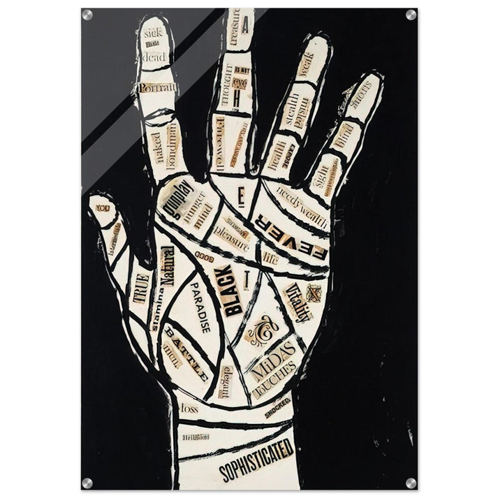 Hand - Andy Warhol Acrylic Print - 70x100 cm / 28x40″ inches