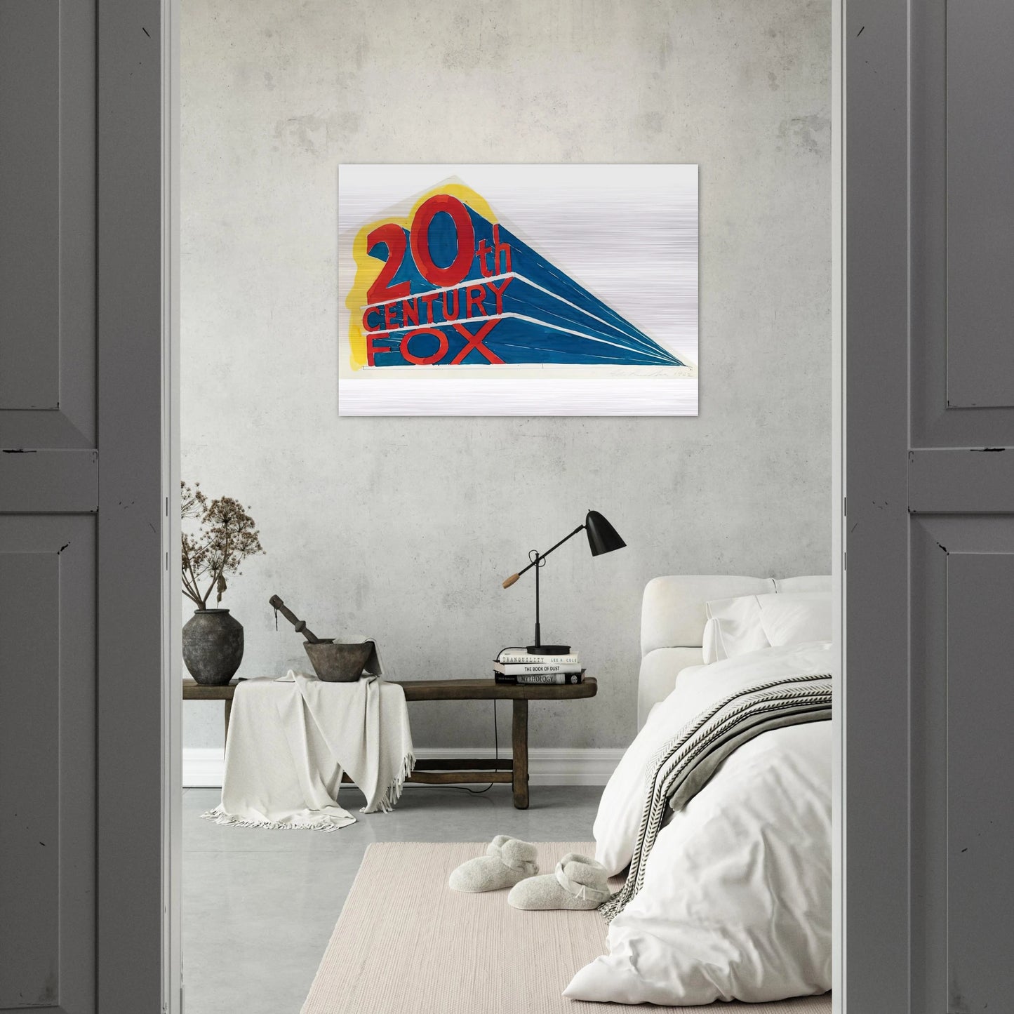 TRADEMARK 1 1962 - Edward Ruscha Brushed Aluminum Print - 70x100 cm / 28x40 inches | Edward Ruscha Aluminum Print | Edward Ruscha Prints