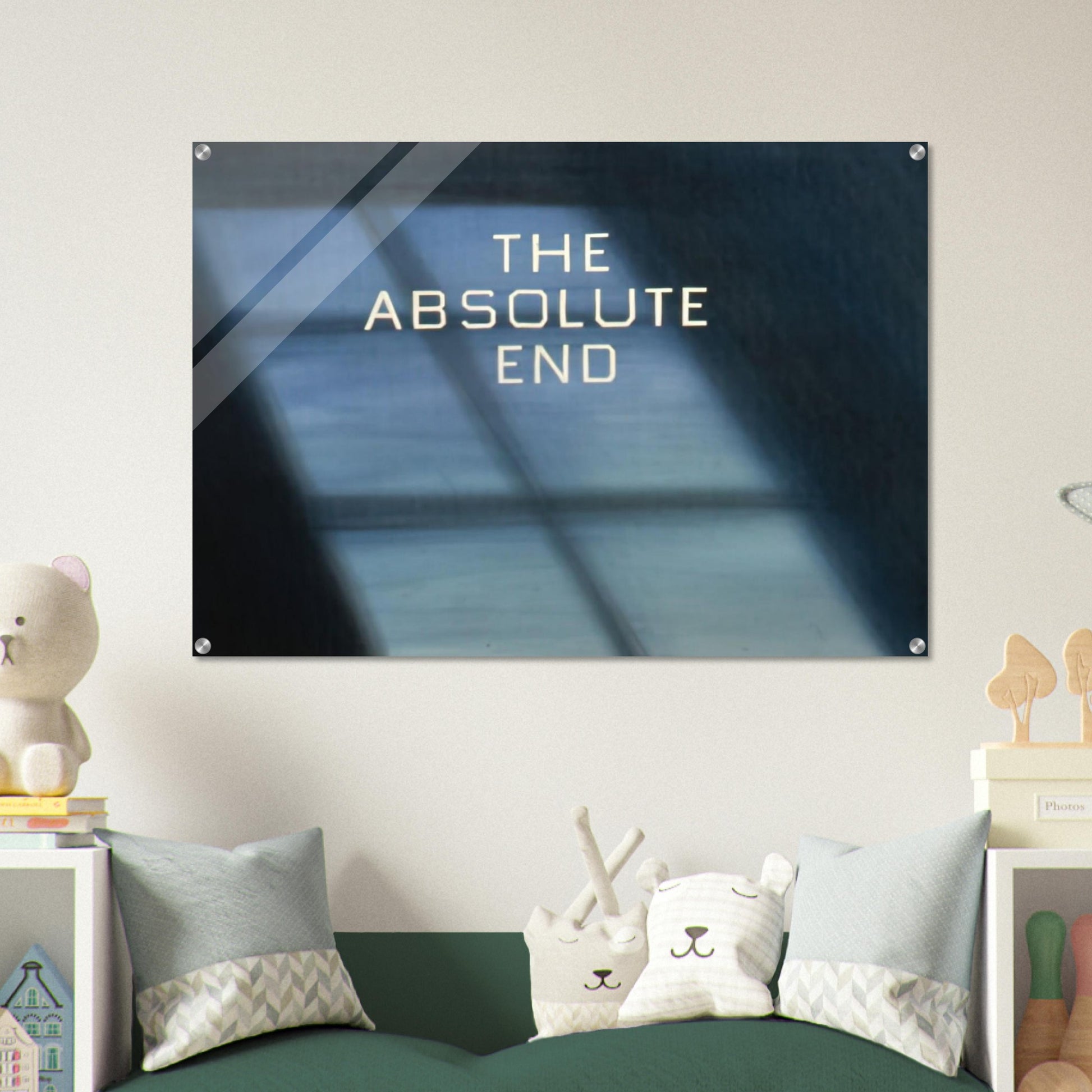 THE ABSOLUTE END 1982 - Edward Ruscha Acrylic Print - 70x100 cm / 28x40″ inches | Edward Ruscha Wall Art | Edward Ruscha Prints