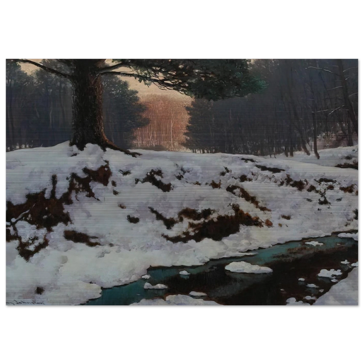 The Shadowed Valley - Post-Impressionism - Frank Johnston Brushed Aluminum Print - 70x100 cm / 28x40 inches | Frank Johnston Aluminum Print | Frank Johnston Prints