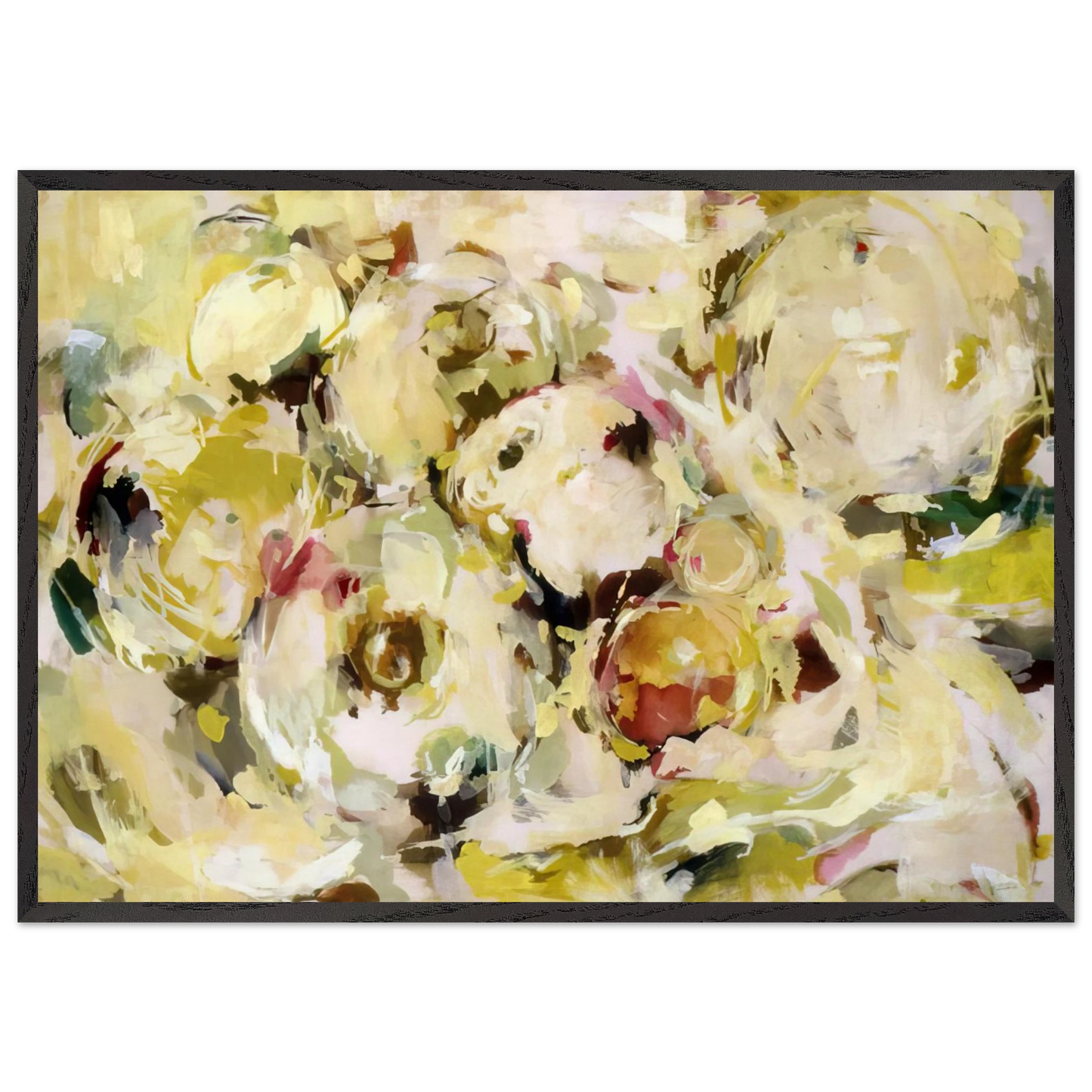 STILL LIFE WITH GRAPEFRUITS 1954 - Audrey Flack 70x100 cm / 28x40 inches Framed Art Print – Black Wooden Frame