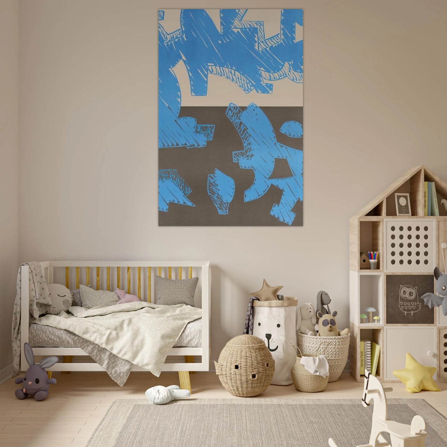 Blu - 2000 - Carla Accardi Art Prints - 100x150 cm / 40x60″ inches | Carla Accardi Poster | Carla Accardi Prints