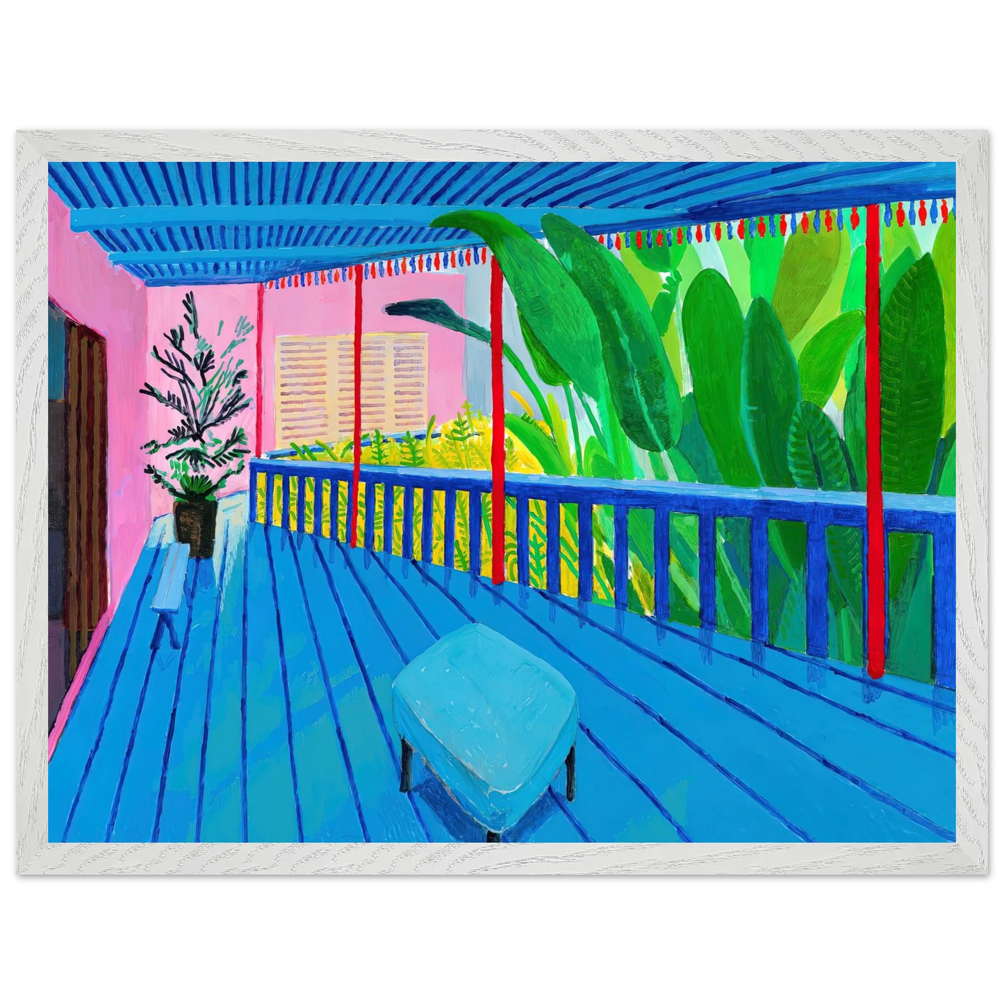 David Hockney - David Hockney Wall art - 45x60 cm / 18x24 inches - Premium Wooden Framed Poster With Fine Art Paper-canvas - Black frame