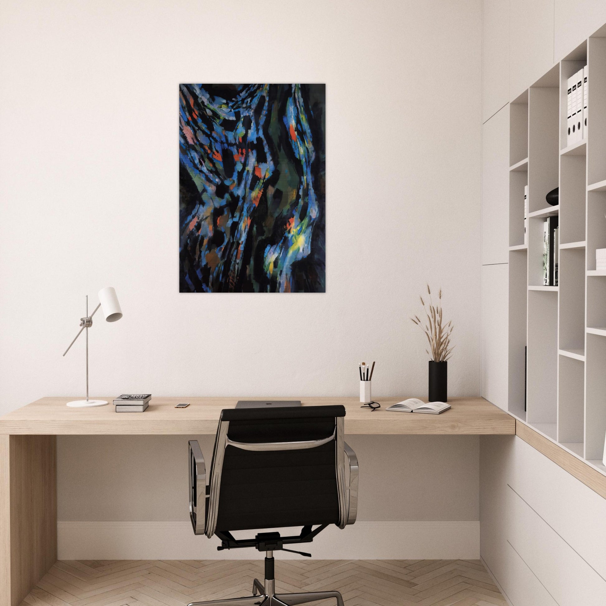 Les Ténèbres - 1962 - Alfred Manessier Brushed Aluminum Print - 70x100 cm / 28x40 inches | Alfred Manessier Aluminum Print | Alfred Manessier Prints