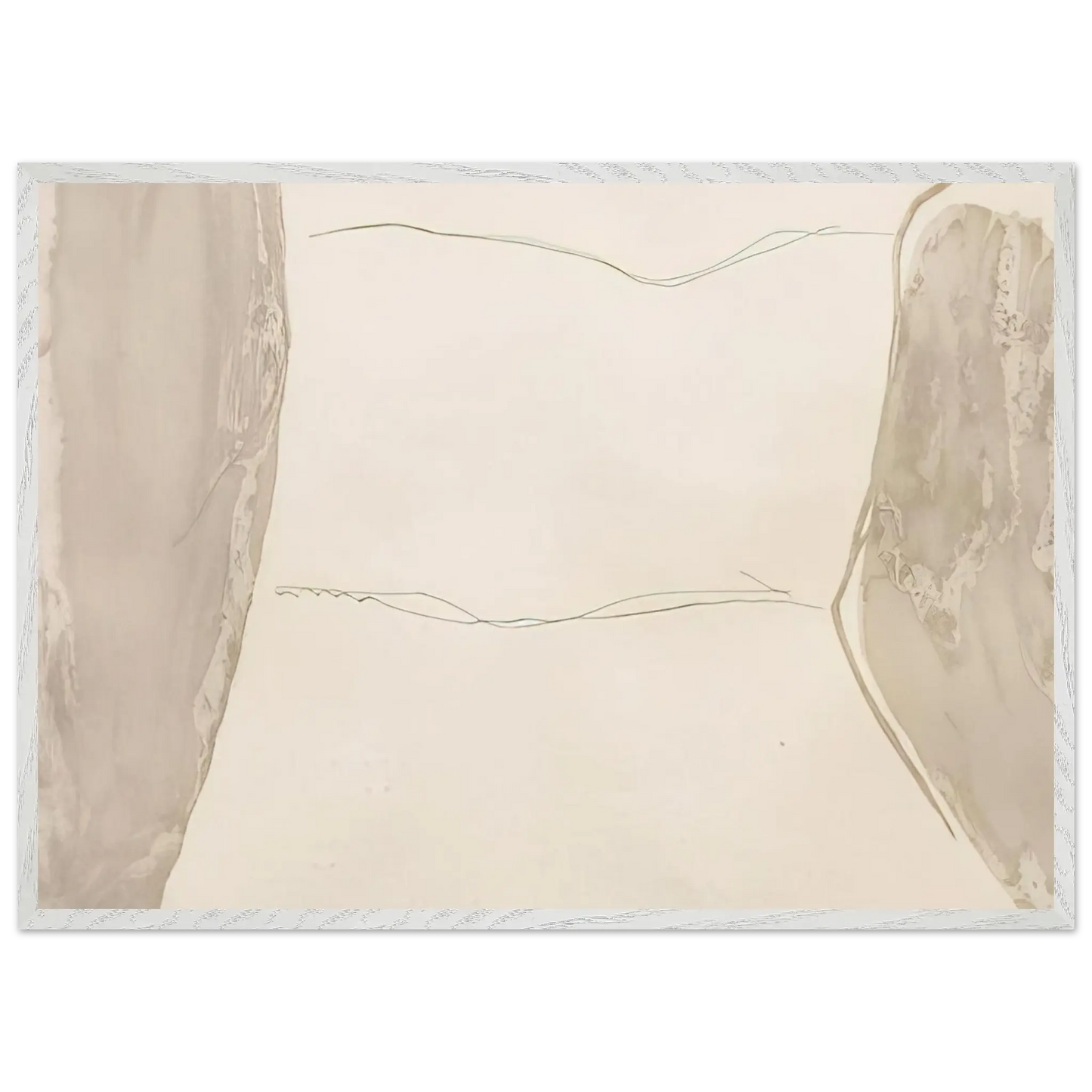 Helen Frankenthaler - Ponti - 1973 Wall art - 15x20 cm / 6x8 Inches - Premium Wooden Framed Poster With Fine Art Paper - White frame