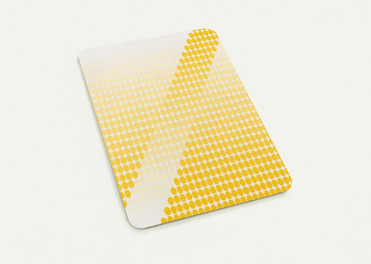 Bianco  Giallo - 1971 By Dadamaino Pack of 10 Post Cards | Dadamaino Post Cards | A6 (10.5 x 14.8 cm) - 4.1 x 5.8 inches