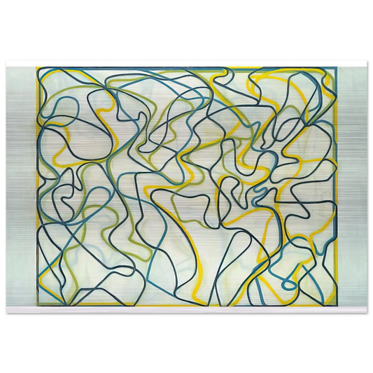 Third Letter - 2009 - Brice Marden Brushed Aluminum Print - 70x100 cm / 28x40 inches | Brice Marden Aluminum Print | Brice Marden Prints