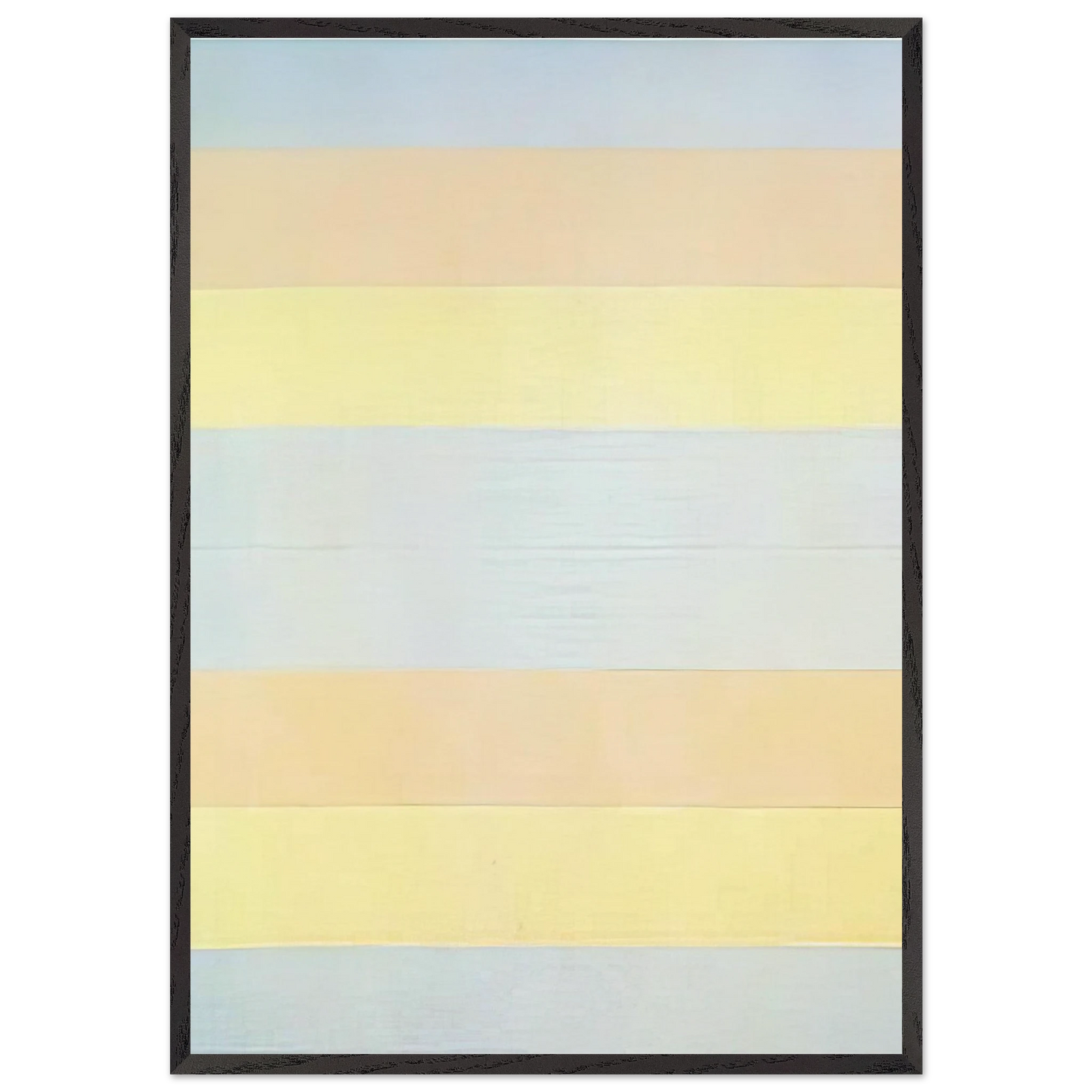 With My Back to the World - Agnes Martin 70x100 cm / 28x40 inches Framed Art Print – Black Wooden Frame