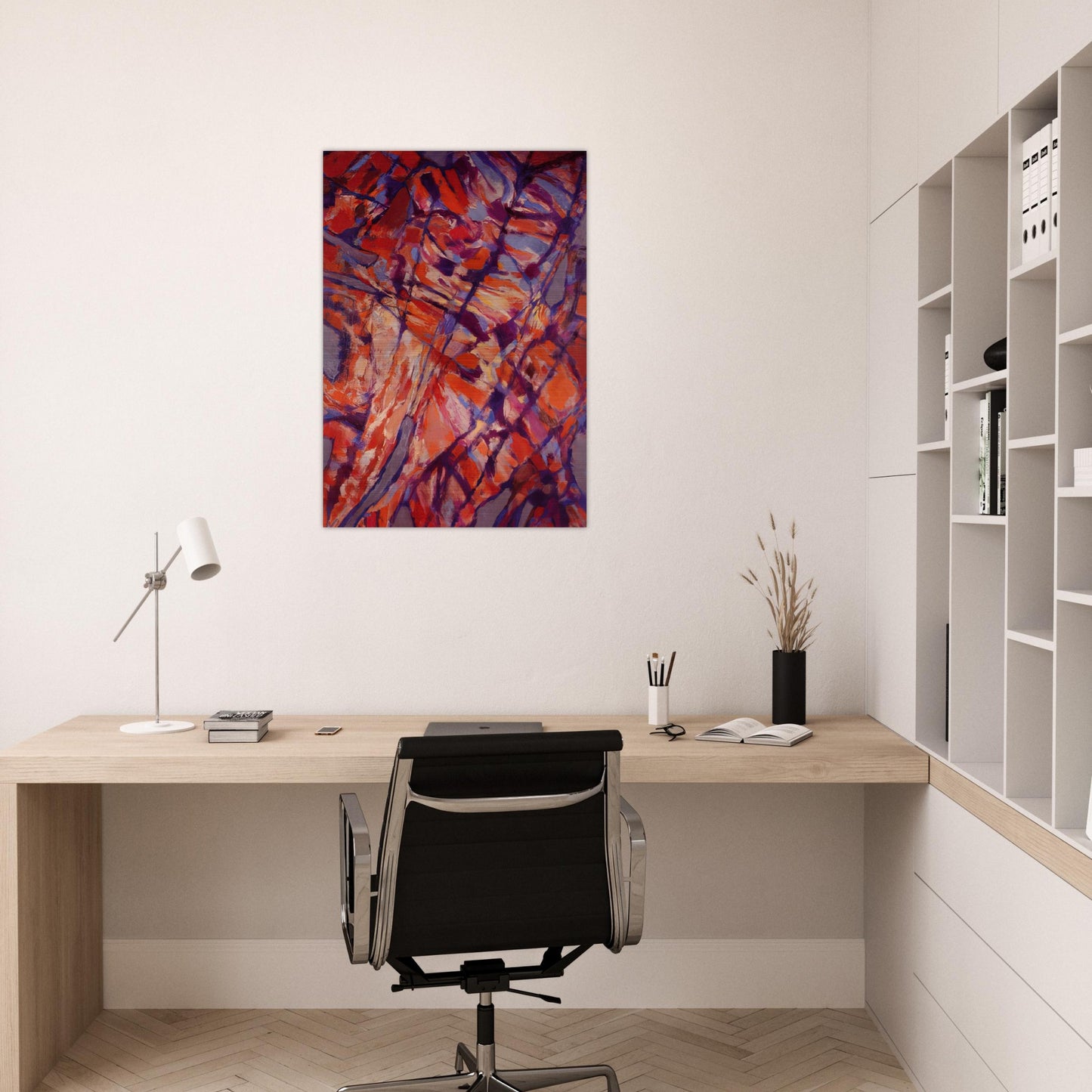 Terre assoiffée I - 1966 - Alfred Manessier Brushed Aluminum Print - 70x100 cm / 28x40 inches | Alfred Manessier Aluminum Print | Alfred Manessier Prints