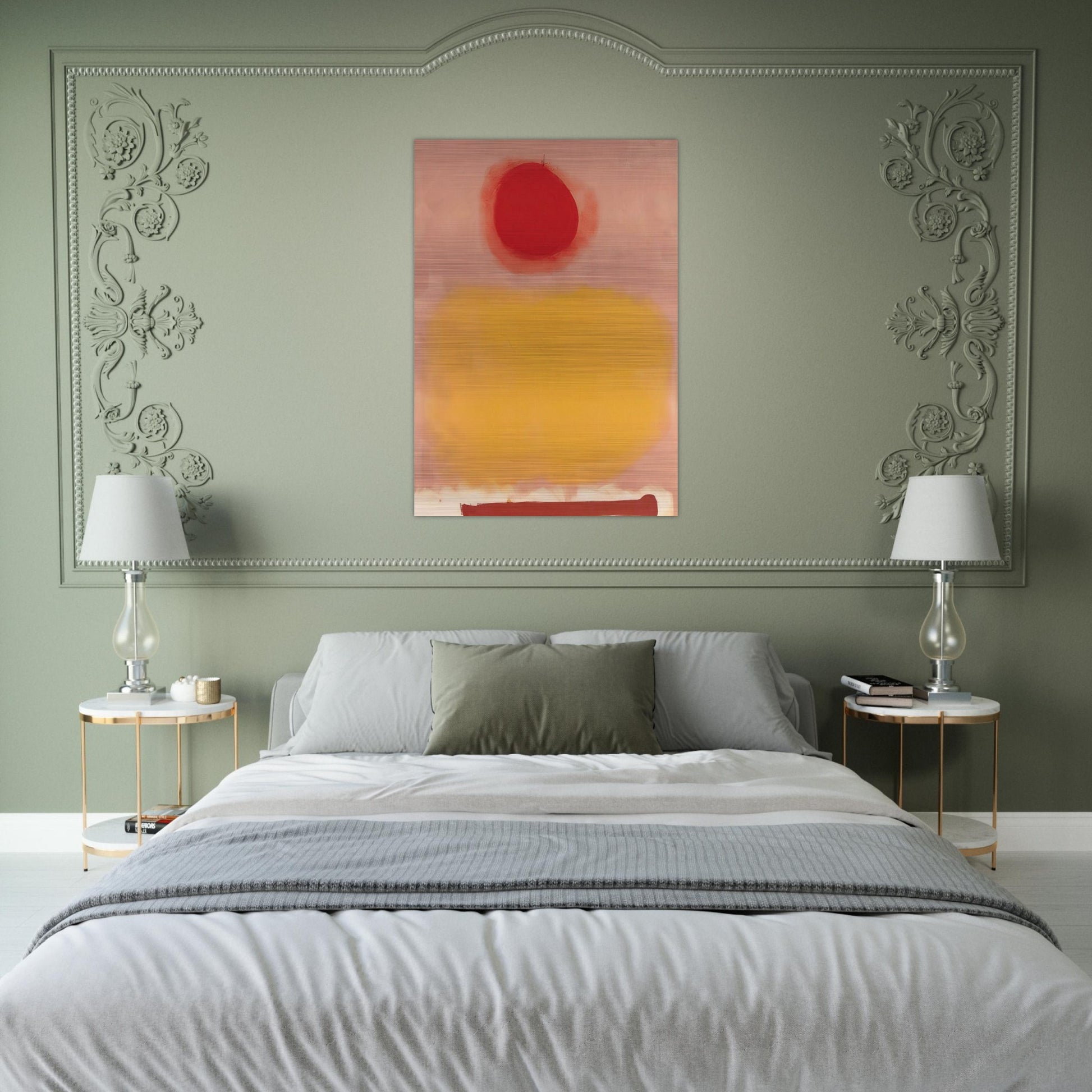 Amorphous - 1973 - Adolph Gottlieb Brushed Aluminum Print - 70x100 cm / 28x40 inches | Adolph Gottlieb Aluminum Print | Adolph Gottlieb Prints
