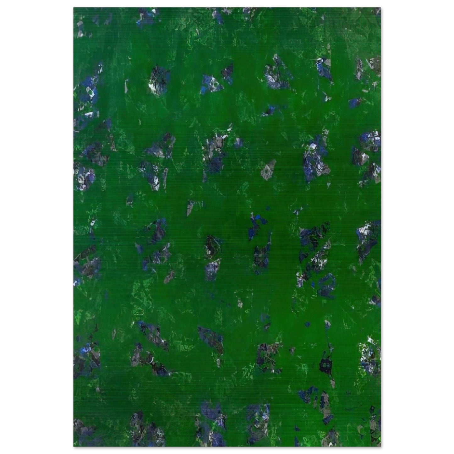 Green Buddha  L. L261; SF-337; G. 1157  - Sam Francis Brushed Aluminum Print - 70x100 cm / 28x40 inches | Sam Francis Aluminum Print | Sam Francis Prints