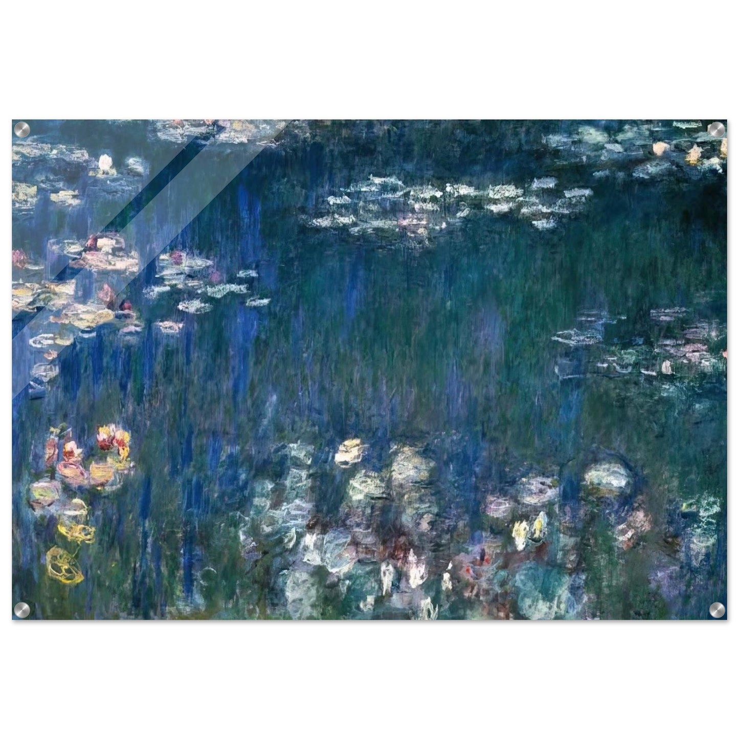 Water Lilies, Green Harmony - claude monet Acrylic Print - 70x100 cm / 28x40″ inches | claude monet Wall Art | claude monet Prints