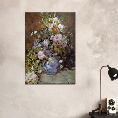 Spring Bouquet - Pierre-Auguste Renoir Brushed Aluminum Print - 70x100 cm / 28x40 inches | Pierre-Auguste Renoir Aluminum Print | Pierre-Auguste Renoir Prints