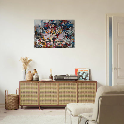 Upward Direction - 1988 - Robert Goodnough Brushed Aluminum Print - 70x100 cm / 28x40 inches | Robert Goodnough Aluminum Print | Robert Goodnough Prints