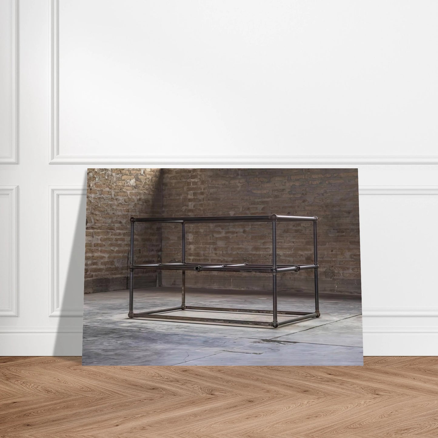 To Dave Shackman - 1964 - Donald Judd Brushed Aluminum Print - 70x100 cm / 28x40 inches | Donald Judd Aluminum Print | Donald Judd Prints